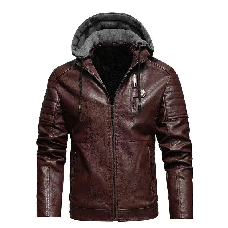 Jaqueta Masculina Fashion com Detalhes em Zíper e Capuz - (Promoção de Inverno 2025)